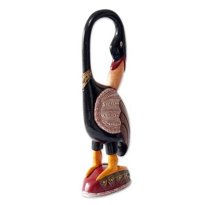 Alternate image for Wood sculpture Sankofa Bird Message