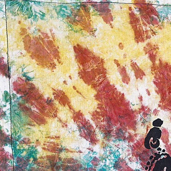 Alternate image for Batik Cotton Wall Hanging with Mother and Child Detail Mothers Treasure