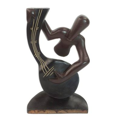 Alternate image for Artisan Crafted Wood Sculpture Man from the North