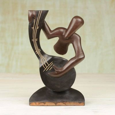 Alternate image for Artisan Crafted Wood Sculpture Man from the North
