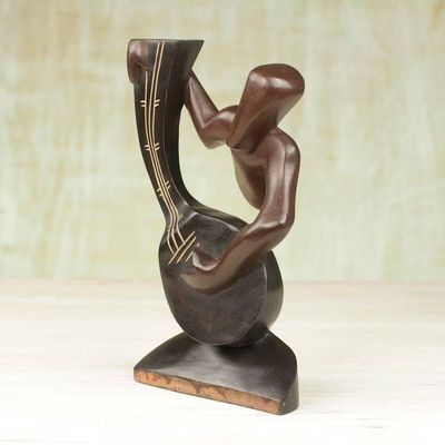 Alternate image for Artisan Crafted Wood Sculpture Man from the North