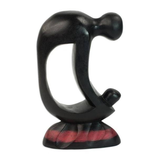 Alternate image for Wood Family Sculpture Mother and Child