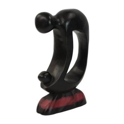 Alternate image for Wood Family Sculpture Mother and Child