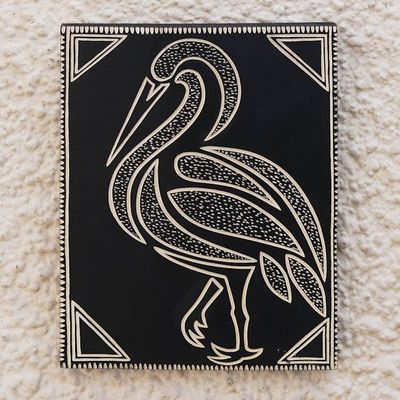 Main image for Hand-Carved Sese Wood Bird Wall Art from Ghana Bird Grace