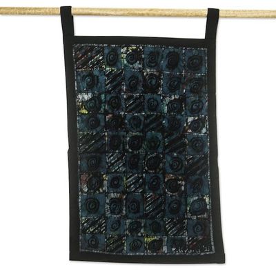 Primary image for Hand-Dyed Batik Wall Hanging from Ghana Indigenous Motifs