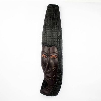 Alternate image for Unique Carved Wood African Mask Avega