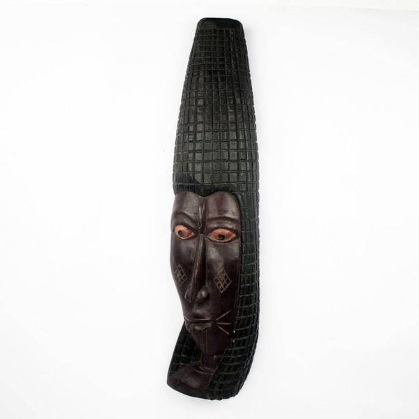 Alternate image for Unique Carved Wood African Mask Avega