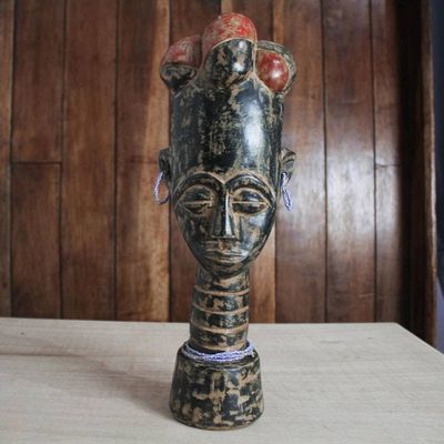 Alternate image for Wood Sculpture of Queen Asantewaa from Ghana Queen Yaa Asantewaa