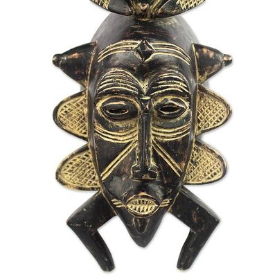 Alternate image for Hand Carved Sese Wood African Mask Senufo Harvest