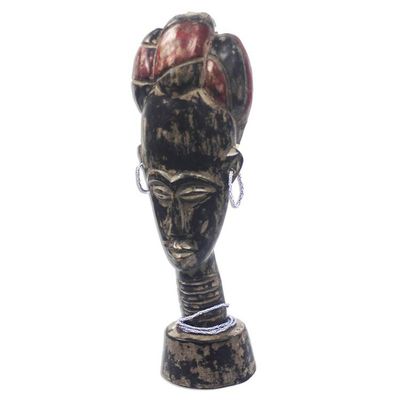 Alternate image for Wood Sculpture of Queen Asantewaa from Ghana Queen Yaa Asantewaa