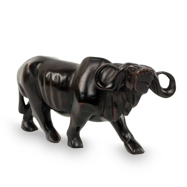 Alternate image for African Cape Buffalo Sculpture Hand Carved from Teak Wood Cape Buffalo