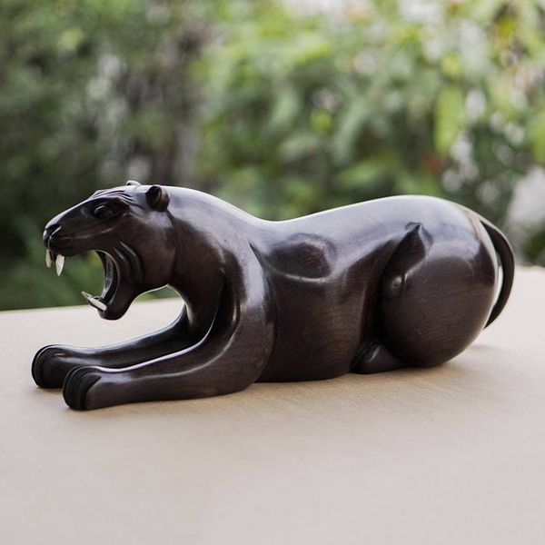 Alternate image for Ebony statuette Fierce Tiger