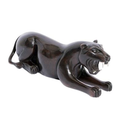Alternate image for Ebony statuette Fierce Tiger