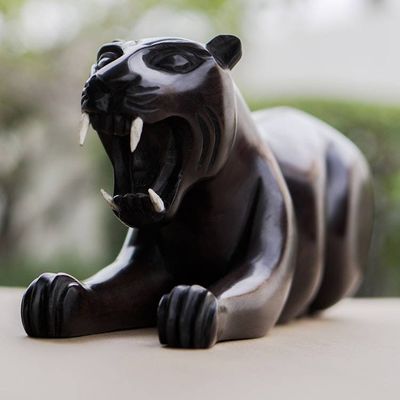 Alternate image for Ebony statuette Fierce Tiger