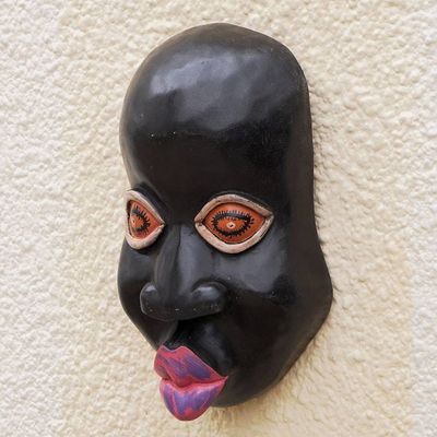 Alternate image for Hand Made Sese Wood Mask from Ghana Kisses