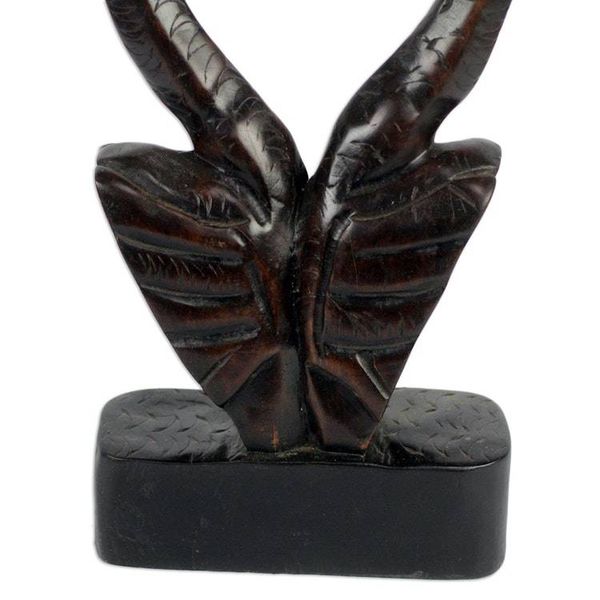 Alternate image for Sese Wood Sculpture of Two Ducks from Ghana Two Ducks