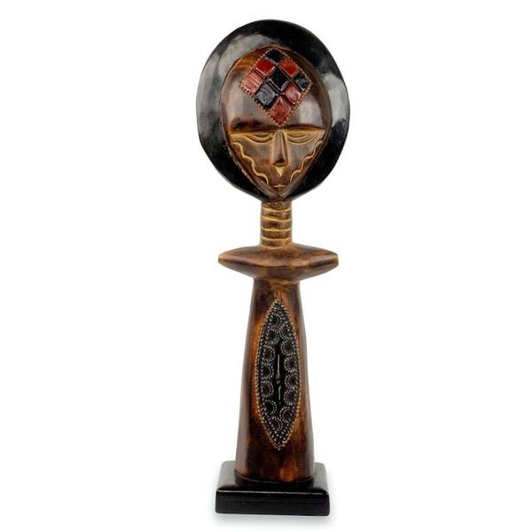Alternate image for Hand Crafted Authentic African Fertility Doll from Ghana Patience