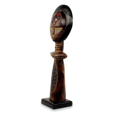 Alternate image for Hand Crafted Authentic African Fertility Doll from Ghana Patience
