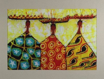 Main image for Handmade Wax Cotton Print from West Africa Adiza, Adzara and Abiba