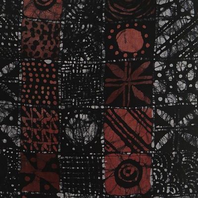 Alternate image for Handmade Batik Cotton Wall Hanging Harmony in Diversity