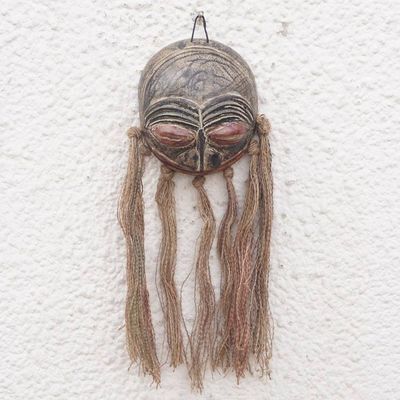 Main image for Handcrafted Traditional African Calabash Mask from Ghana Ghanas Gaze