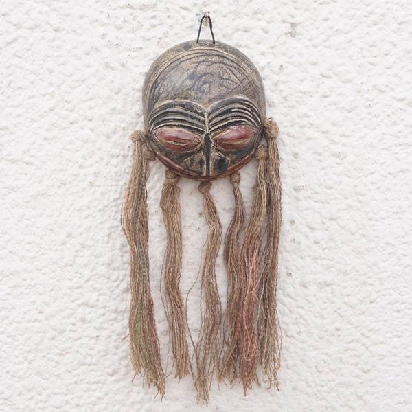 Alternate image for Handcrafted Traditional African Calabash Mask from Ghana Ghanas Gaze