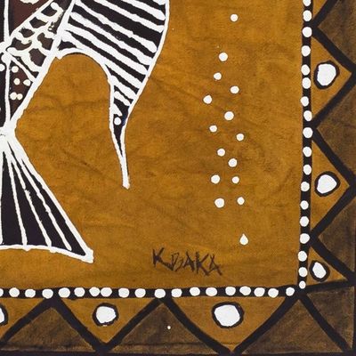 Alternate image for Fish-Themed Cotton Wall Hanging Fish Fantasy
