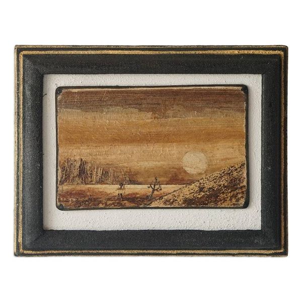 Alternate image for Handcrafted Banana Fiber Wall Art of Ghanaian Sunset Natural Sunset