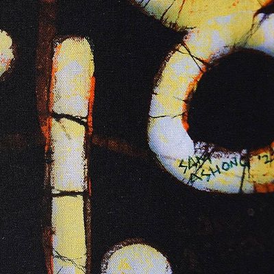 Alternate image for Batik on Cotton Numbers and Symbols Modern Painting with Mat Tax Collectors
