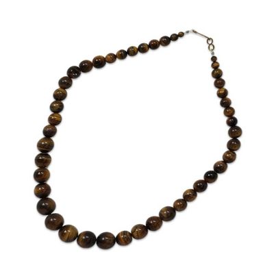 Alternate image for Tigers eye beaded necklace Golden Light