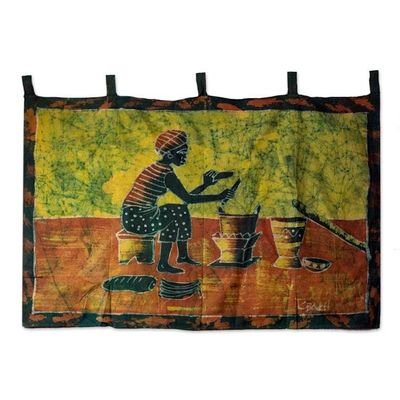 Alternate image for Batik wall hanging Fufui Beih
