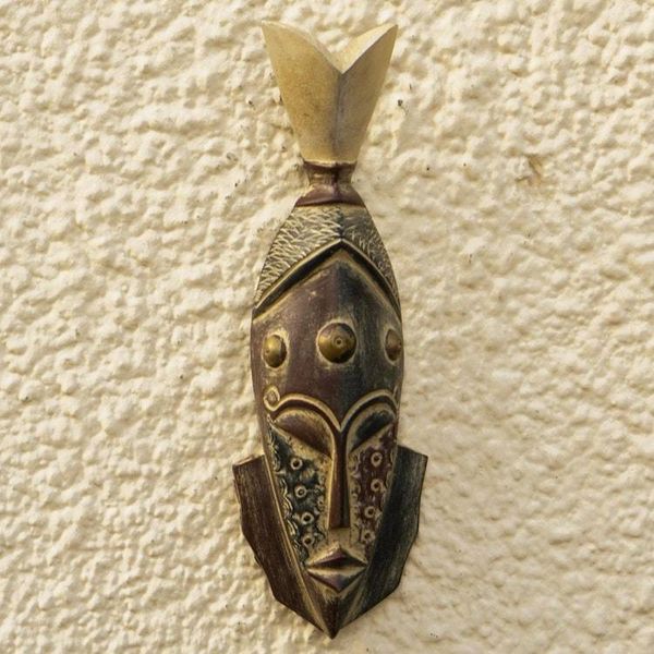 Alternate image for Handmade Sese Wood Fish Head Mask Fish Head