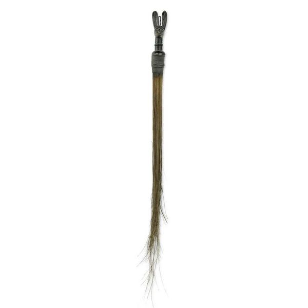 Alternate image for Rabbit Themed African Wood Decorative Broom Accent Guro Rabbit