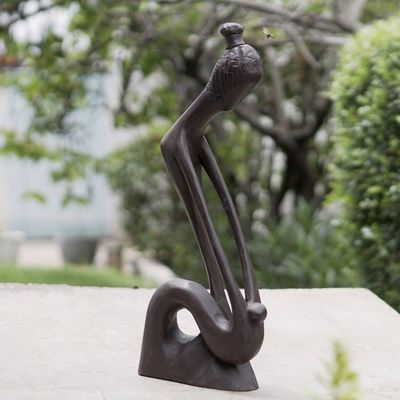 Alternate image for Handcrafted Abstract Wood Sculpture A Time for Everything