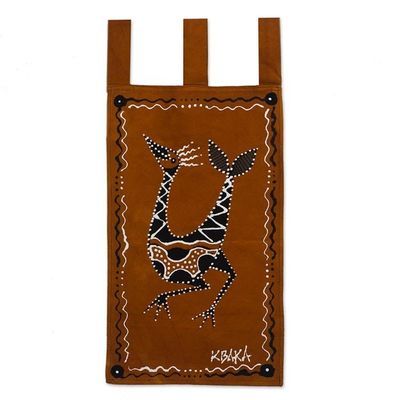 Alternate image for Cotton Wall Hanging with Bird Motif Dancing Bird I