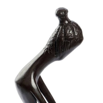 Alternate image for Handcrafted Abstract Wood Sculpture A Time for Everything