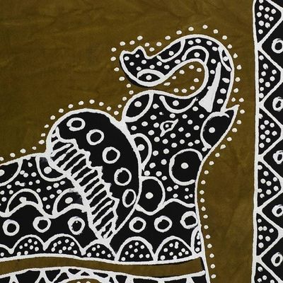 Alternate image for Elephant-Themed Cotton Wall Hanging Elephants Child