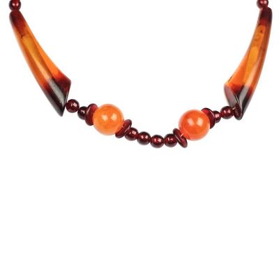 Alternate image for Recycled Beaded Necklace from Ghana Delightful Beauty