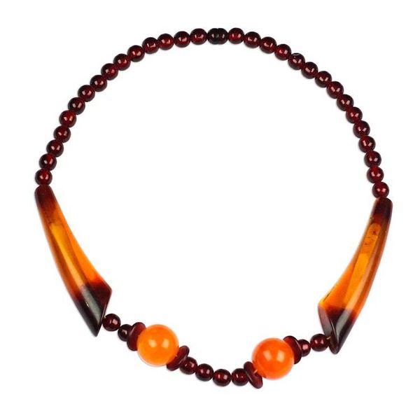 Alternate image for Recycled Beaded Necklace from Ghana Delightful Beauty