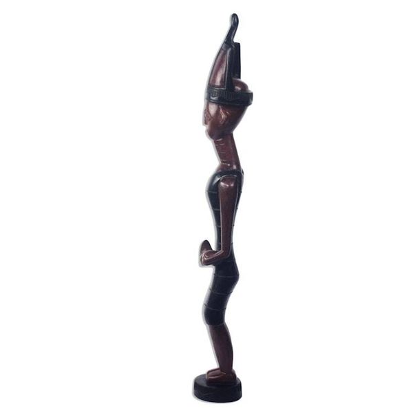 Alternate image for Hand-Carved Sese Wood Statuette of a Servant from Ghana Humble Servant