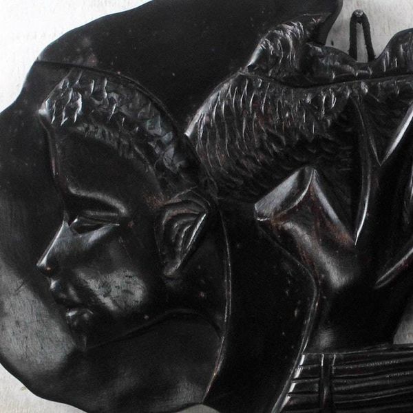 Alternate image for Hand-Carved Sese Wood Africa Family Tree Wall Sculpture Africa Family Tree