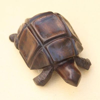Alternate image for Hand Carved Wood Figurine African Tortoise
