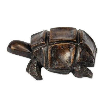 Alternate image for Hand Carved Wood Figurine African Tortoise