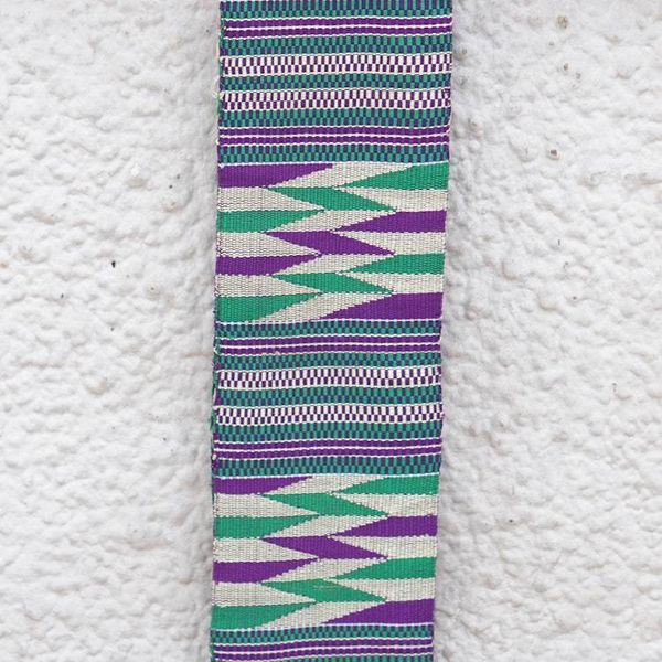 Alternate image for Unique Cotton Blend Kente Cloth Scarf 4 Inch Width Unique Colors