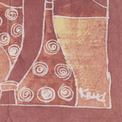Alternate image for African Batik Wall Hanging Fish Merchant