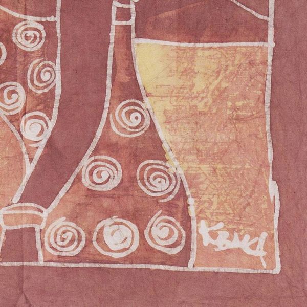 Alternate image for African Batik Wall Hanging Fish Merchant