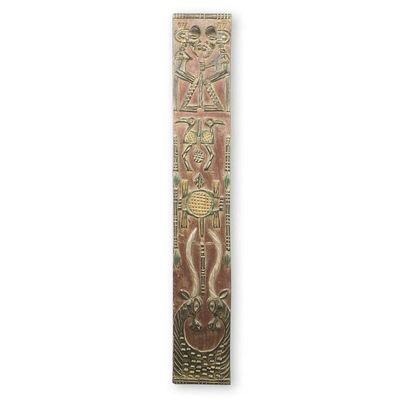 Primary image for Wall Relief Panel with Animal Motifs by African Artisan Bambara Dogon Board