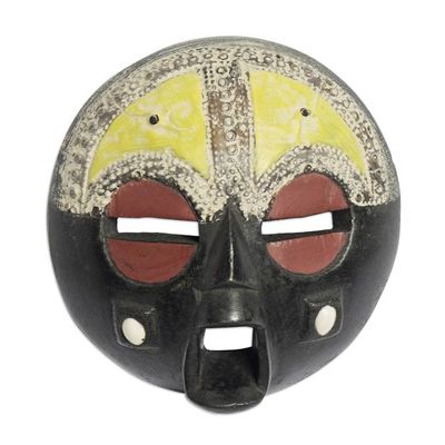 Alternate image for Authentic Hand Carved African Sese Wood Mask Owia