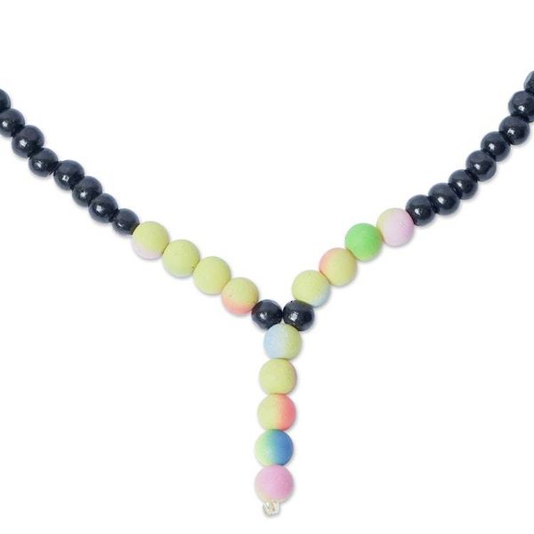 Alternate image for Ghanaian Artisan Arranged Recycled Glass Pendant Necklace Falling Color