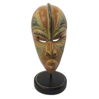 Alternate image for Hand Made African Sese Wood Mask Ketsre